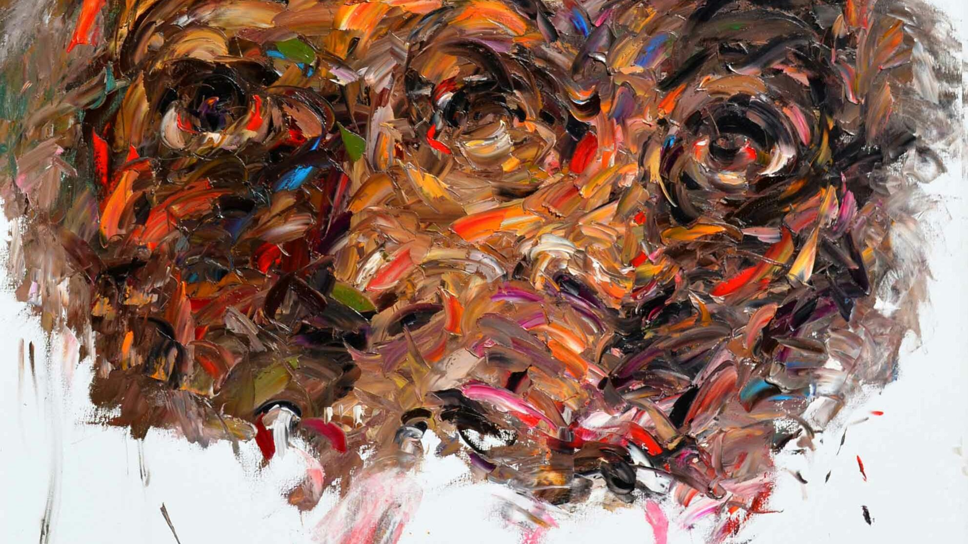 Kazem, L'homme de Pavlov, huile sur toile, 200 × 160-cm