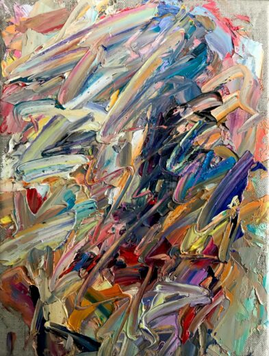 Kazem, Portrait, huile sur toile