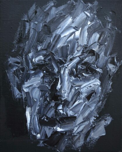 Kazem, Portrait, huile sur toile