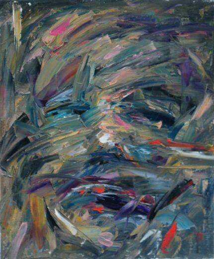 Kazem, Portrait, huile sur toile, 46 × 38 cm