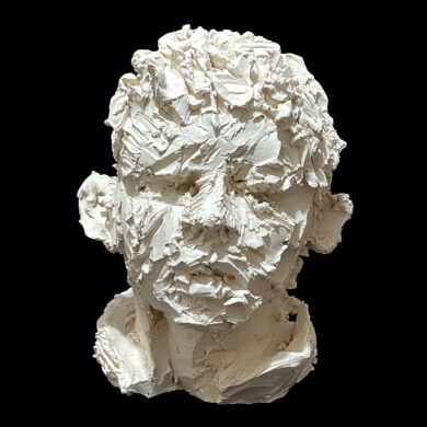 Portrait, terre cuite, 30 x 21 x 26 cm, 2024