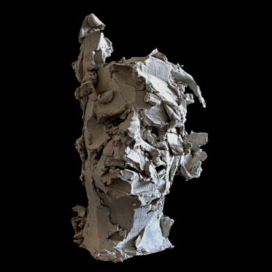 Portrait, terre cuite, 33 x 19 x 25 cm, 2024