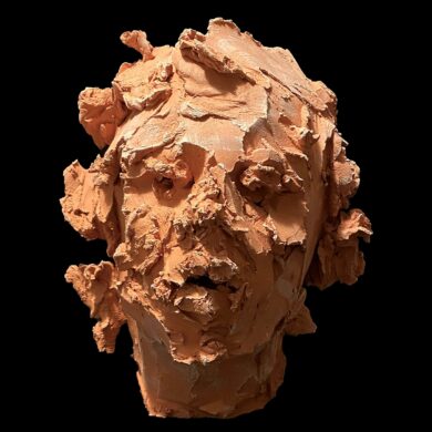 Portrait, terre cuite, 34 x 25 x 29 cm, 2024