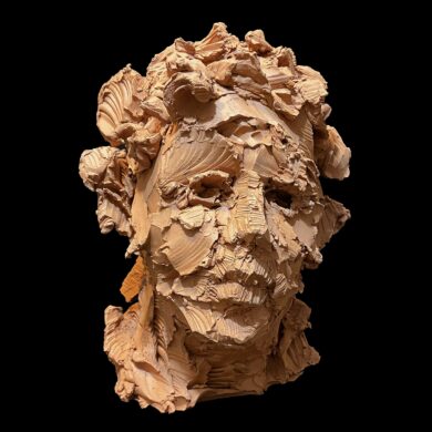 Portrait, terre cuite, 42 x 29 x 35 cm, 2024