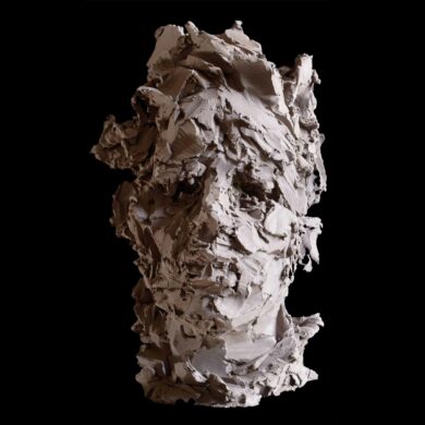 Portrait, terre cuite, 46 x 27 x 39 cm, 2024