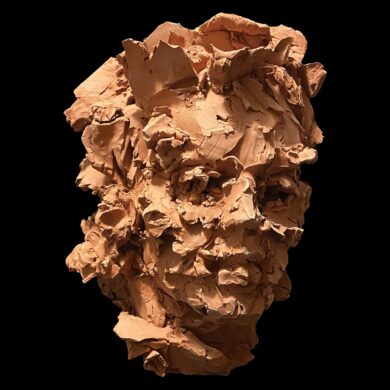 Portrait, terre cuite, 42 x 32 x 34 cm, 2024