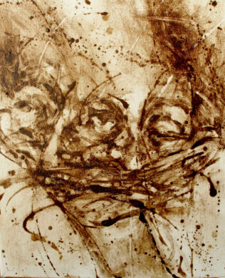 Marc de café sur papier, 28 x 41 cm, 2008