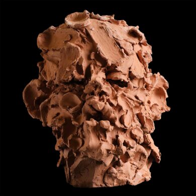 Portrait, terre cuite, 32 x 23 x 27 cm, 2021